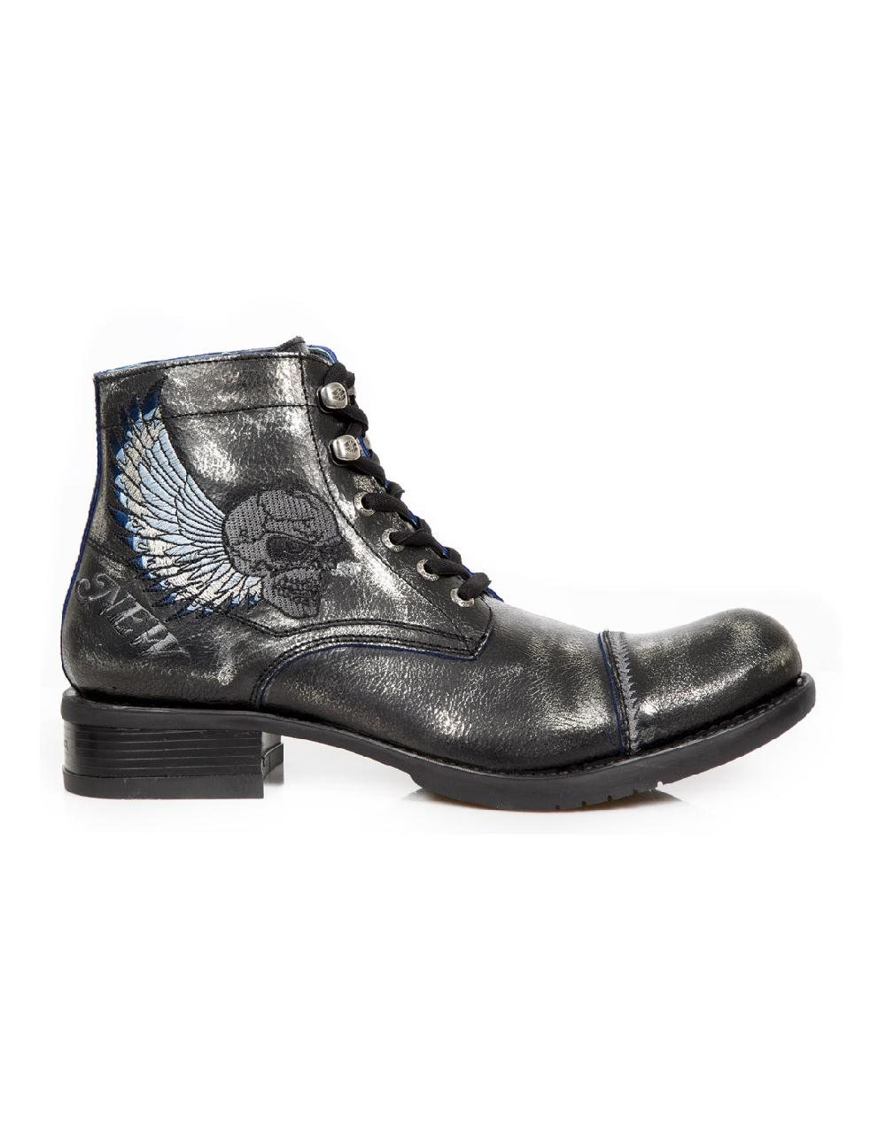 new rock ANKLE BOOT BIKER M-GY31-C9