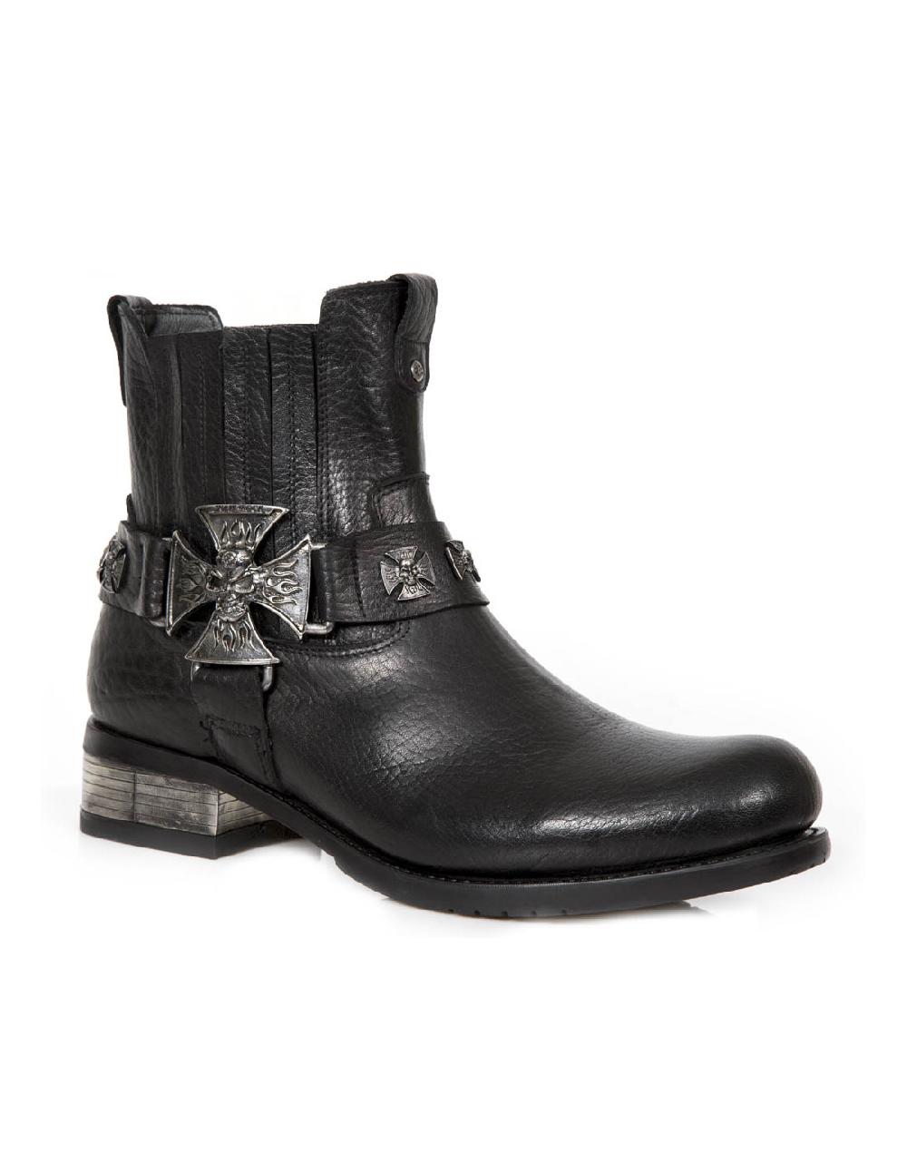 New Rock ANKLE BOOT BIKER M-GY34-S1