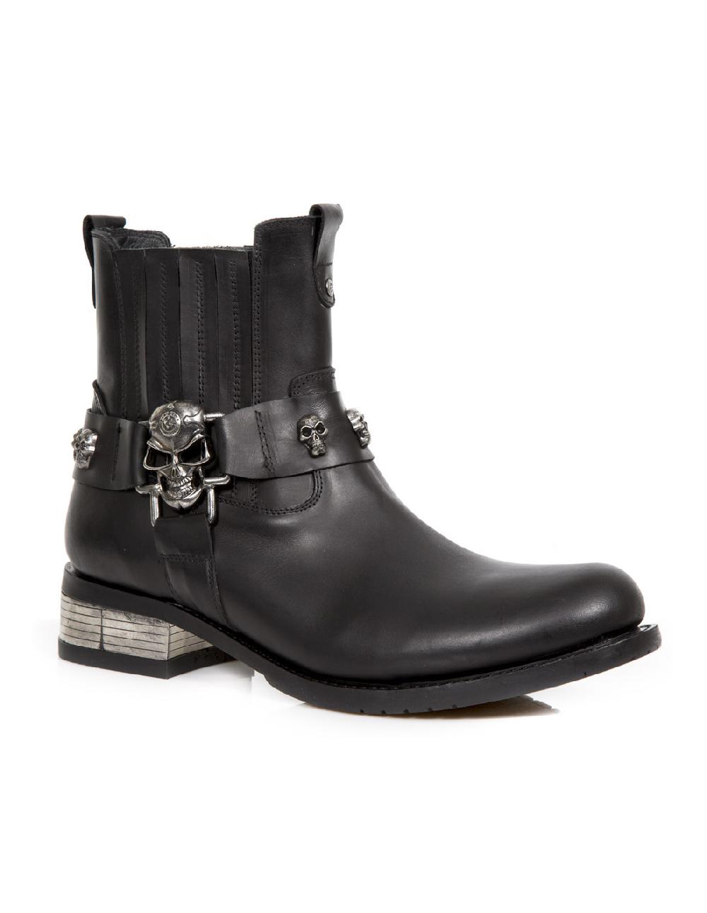 New Rock ANKLE BOOT BIKER M-GY37-C1