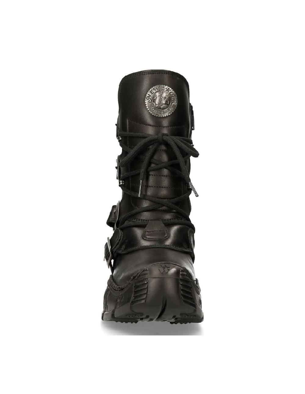 New Rock ANKLE BOOT BLACK IMPACT M-IMPACT013-S1