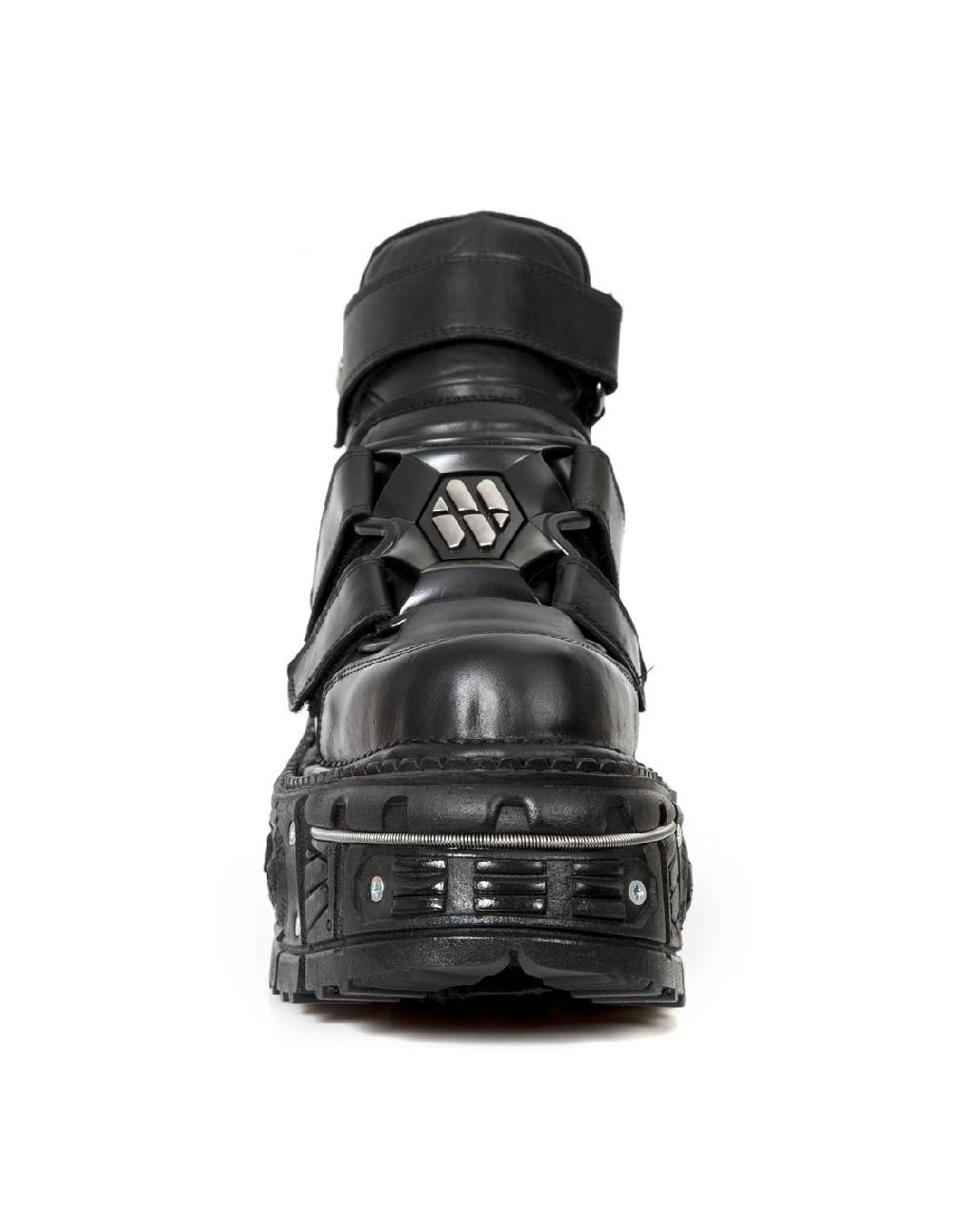 New Rock ANKLE BOOT BLACK IMPERFECT M-TANK008-C1