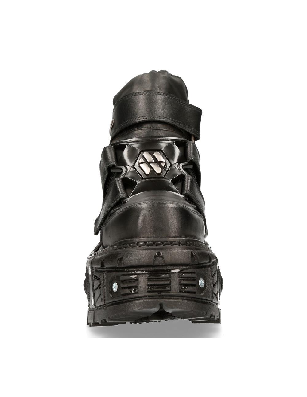 New Rock ANKLE BOOT BLACK IMPERFECT M-TANK008-C2