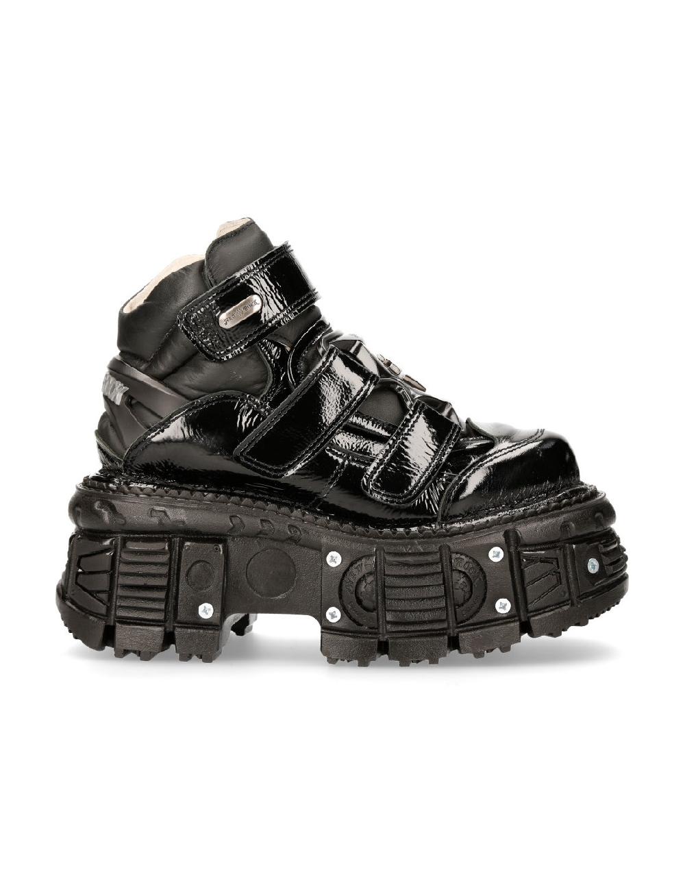 New Rock ANKLE BOOT BLACK IMPERFECT M-TANK008-R7