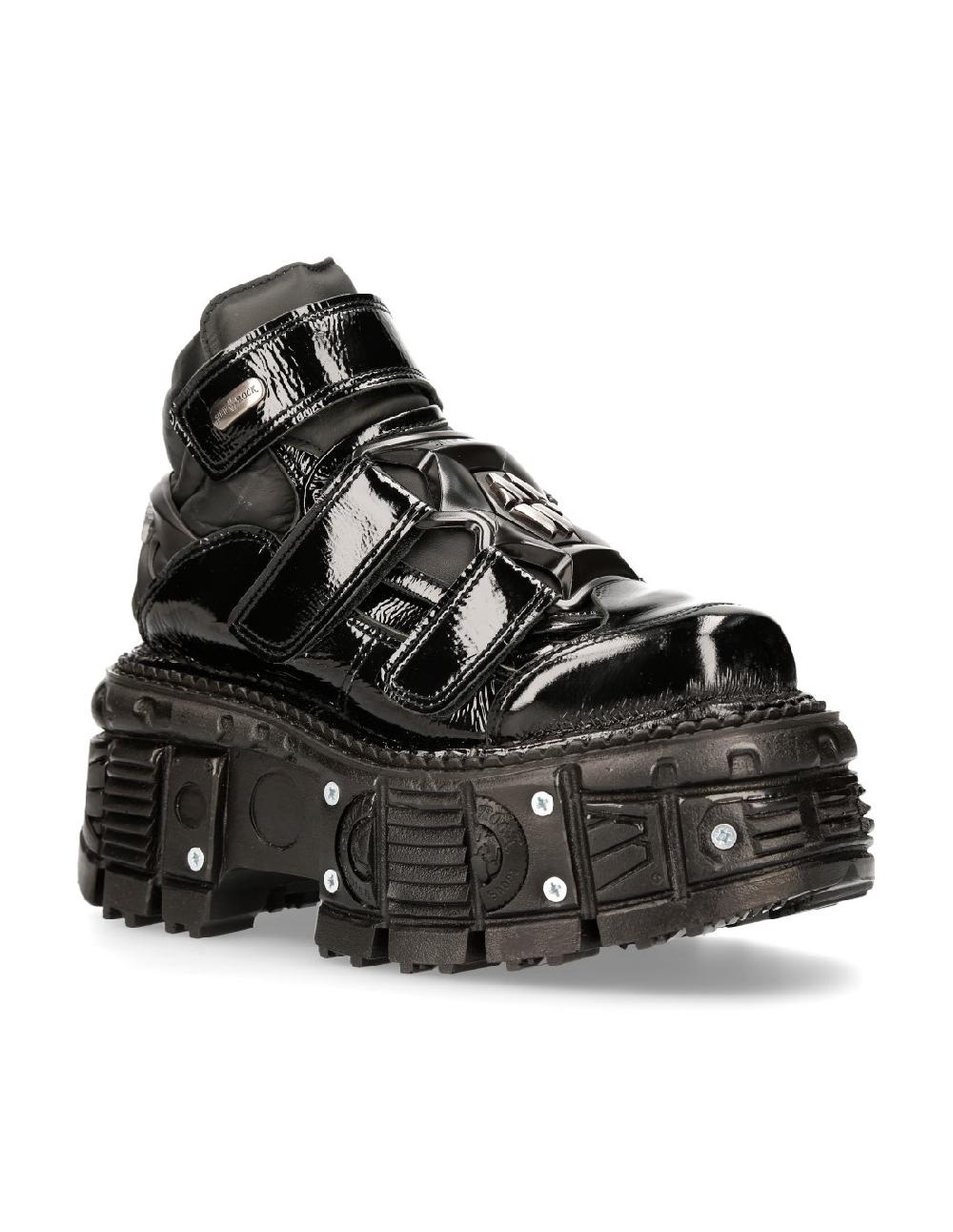 New Rock ANKLE BOOT BLACK IMPERFECT M-TANK008-R7