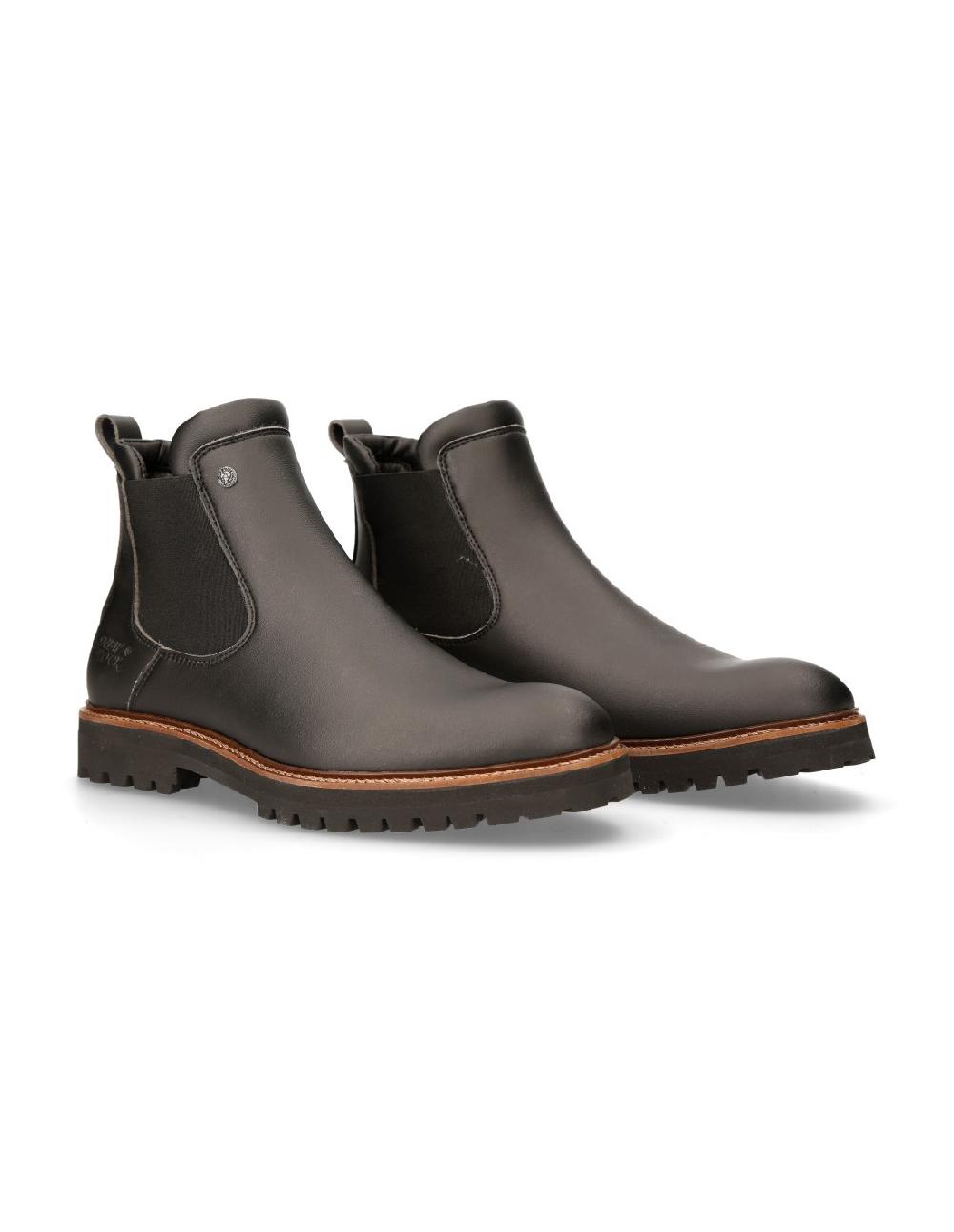 new rock ANKLE BOOT BLACK M-MONTAGNA003-V1