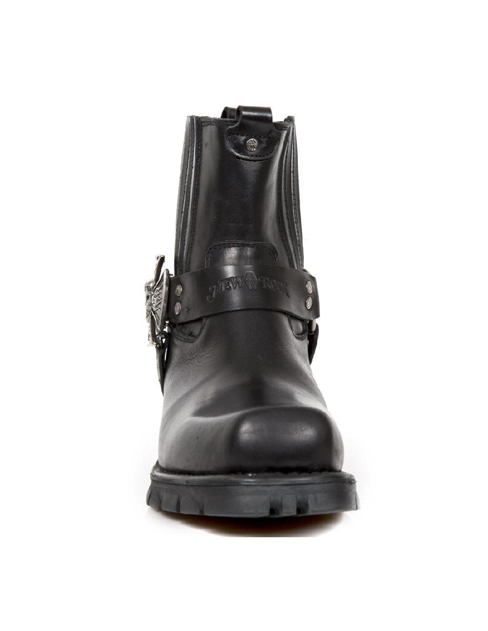 New Rock ANKLE BOOT BLACK MOTORCYCLE M-7663-C1