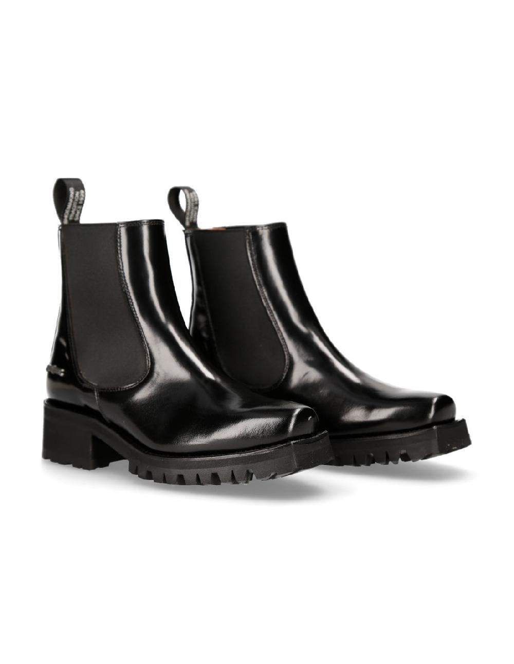 new rock ANKLE BOOT BLACK PI M-7752-C1