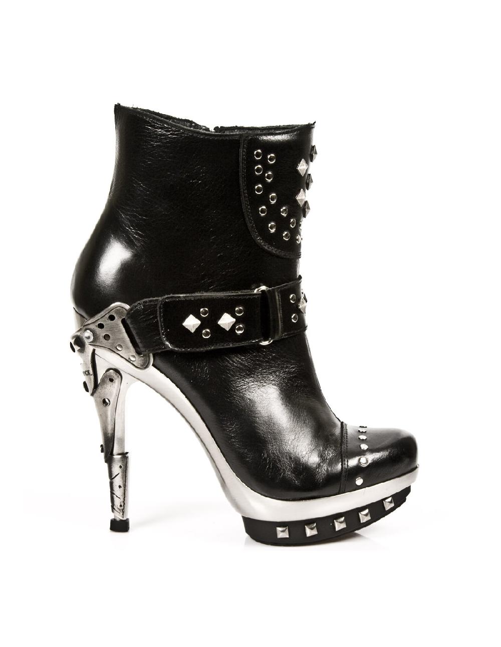 new rock ANKLE BOOT BLACK PLATF.ACERO M-PUNK003-C1