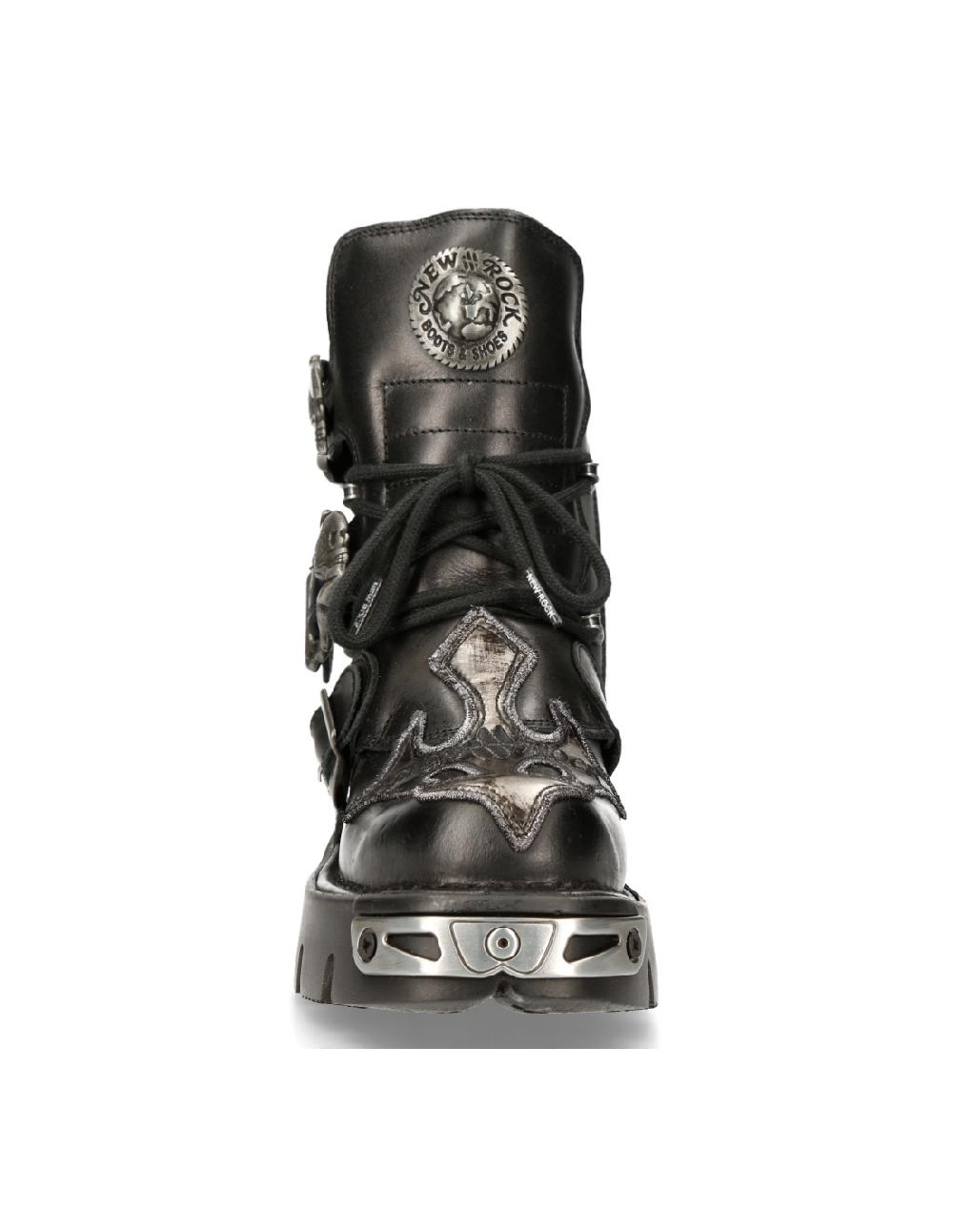 New Rock ANKLE BOOT BLACK REACTOR M-407-S1