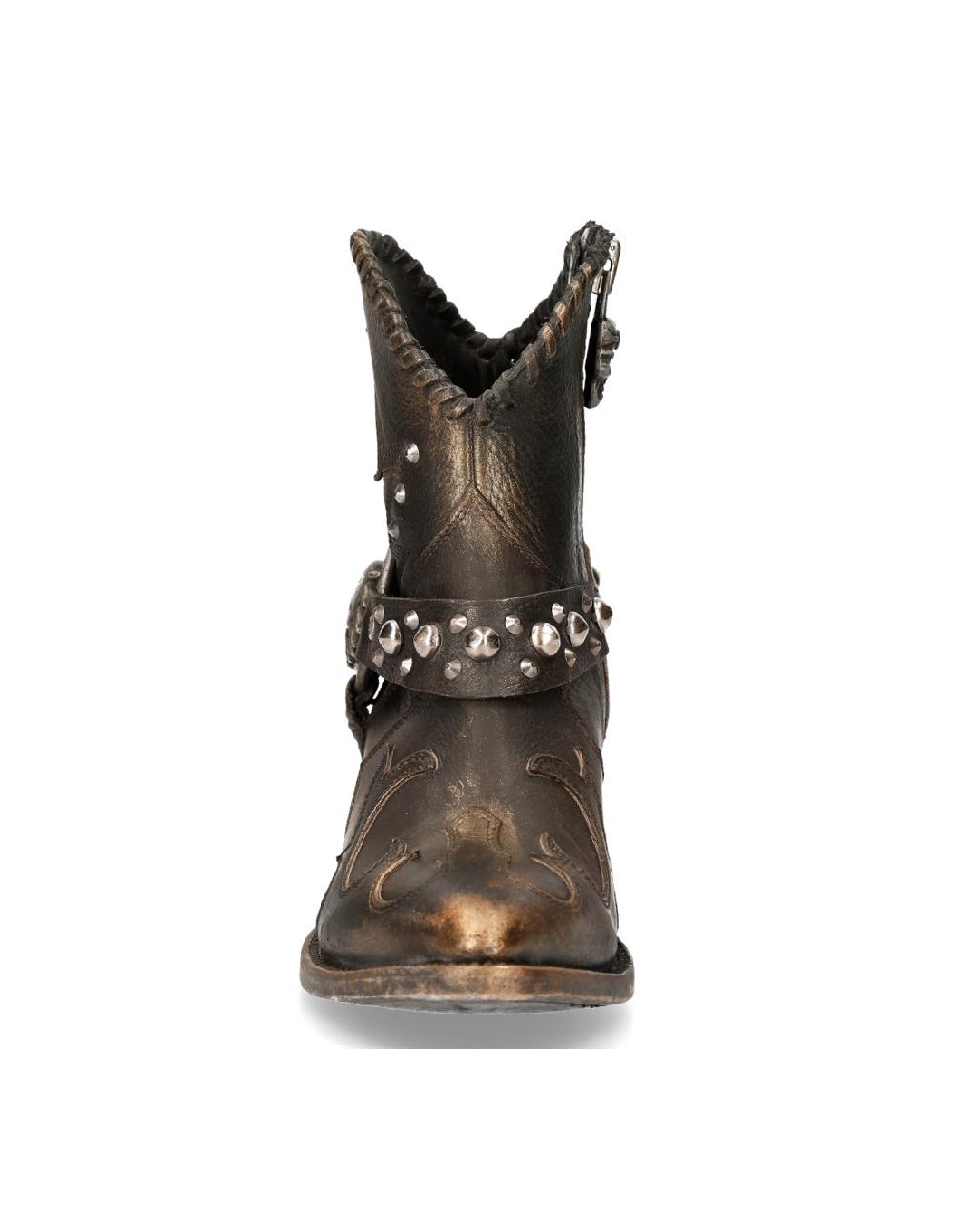 New Rock ANKLE BOOT BLACK SUELA M-WSTM004-S1