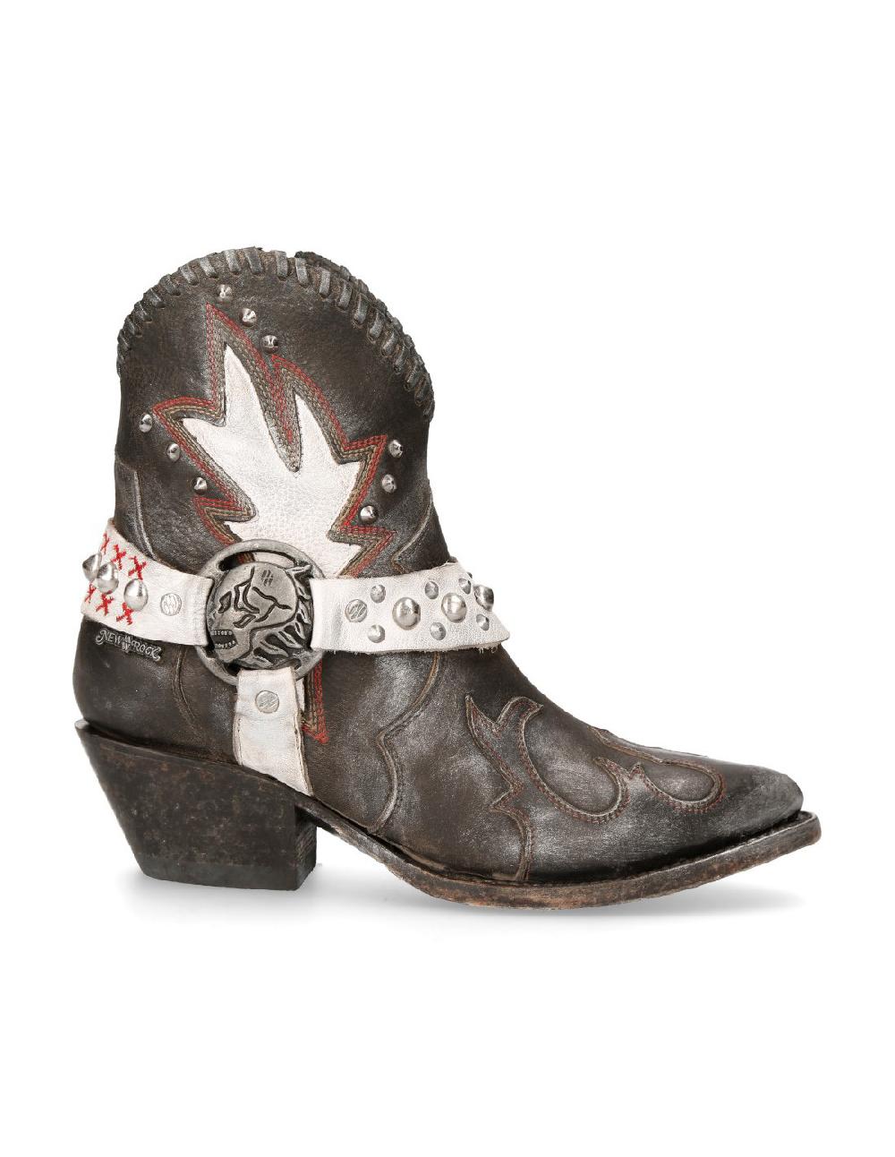 New Rock ANKLE BOOT BLACK SUELA M-WSTM004-S2