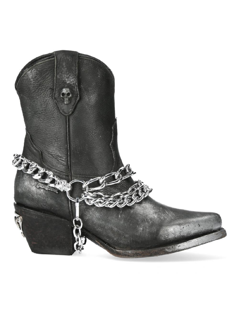 New Rock ANKLE BOOT BLACK SUELA M-WSTM006TES-S1