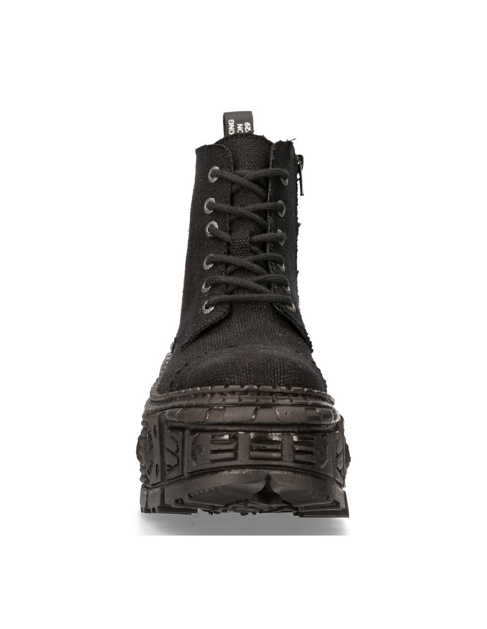 New Rock ANKLE BOOT BLACK TANK M-WALL005-V38