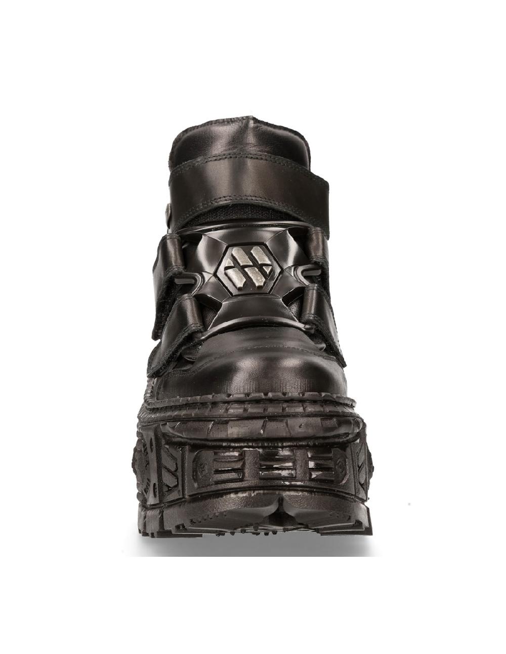 New Rock ANKLE BOOT BLACK TANK M-WALL009-C5