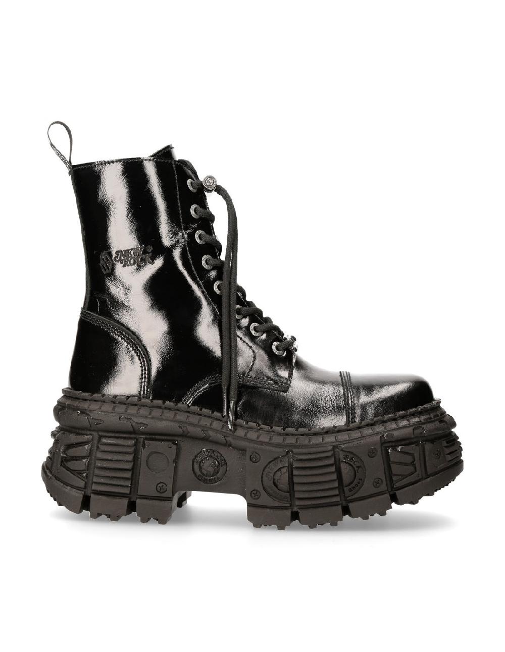 New Rock ANKLE BOOT BLACK TANK M-WALL126-S2