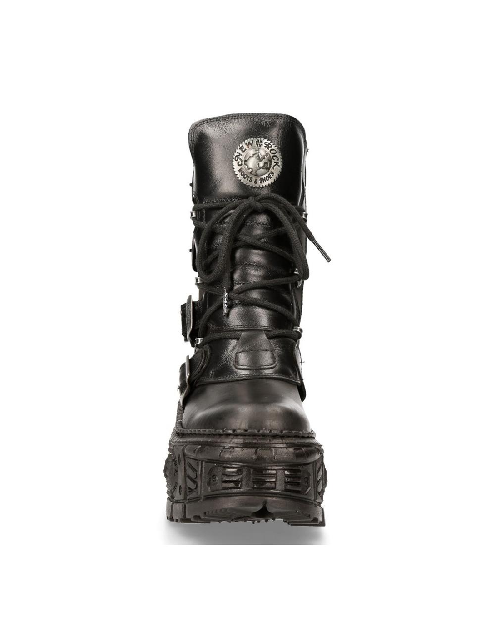New Rock ANKLE BOOT BLACK TANK M-WALL373-S1