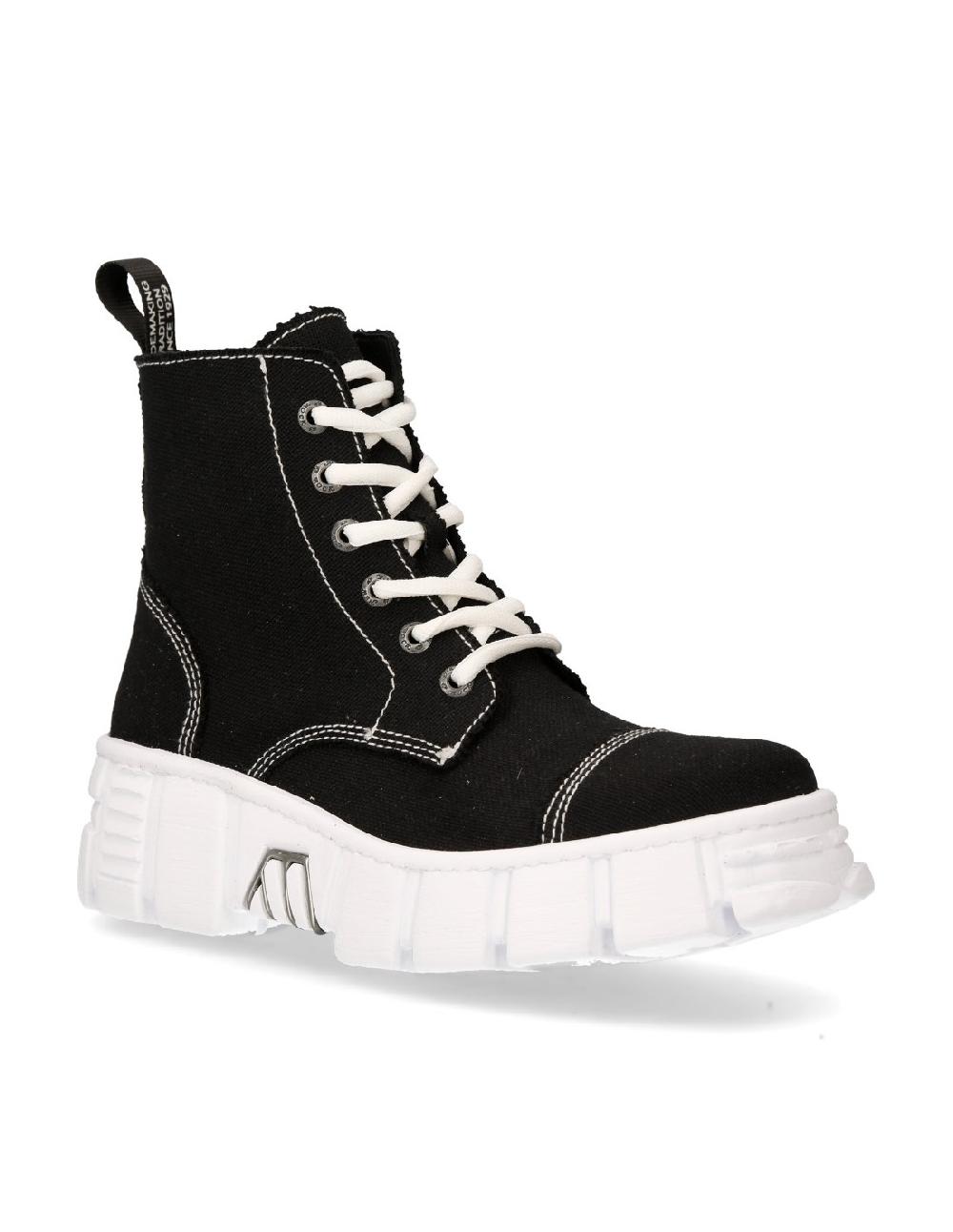 New Rock ANKLE BOOT BLACK TOWER M-WALL005-V30