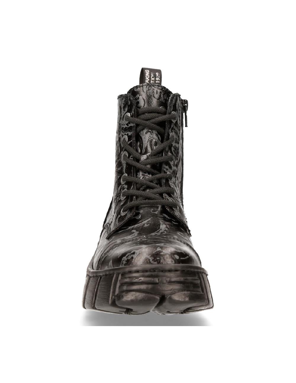 New Rock ANKLE BOOT BLACK TOWER M-WALL005-V39