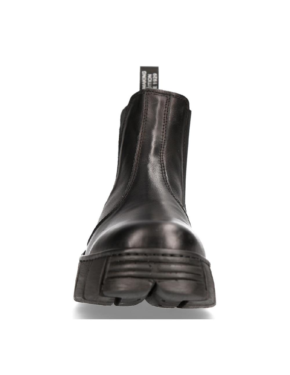New Rock ANKLE BOOT BLACK TOWER M-WALL007N-C1