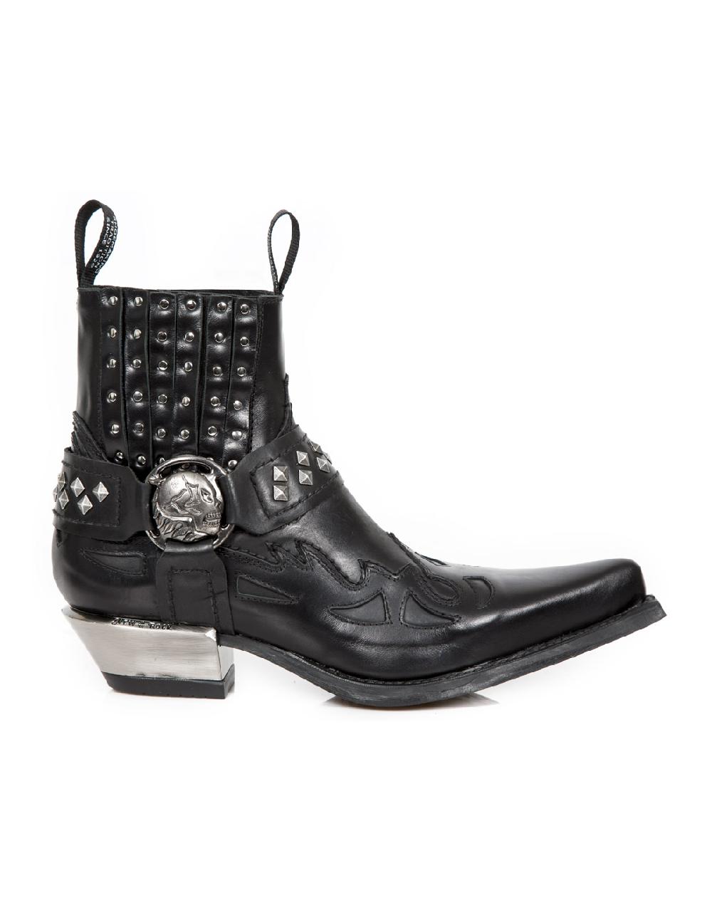 new rock ANKLE BOOT BLACK WEST M-7950-S9