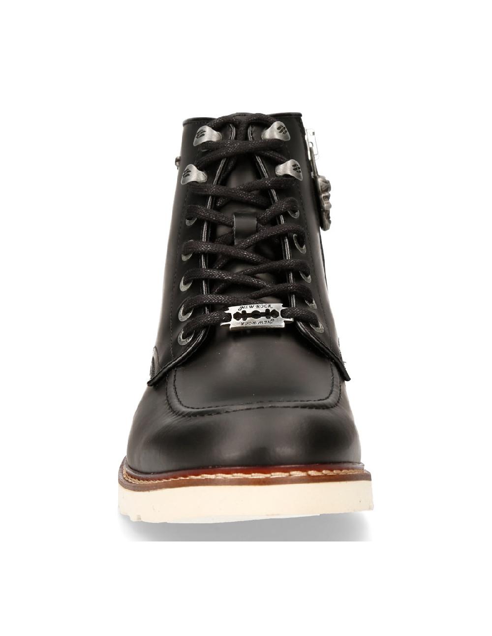 New Rock ANKLE BOOT BLACK WING M-WING001-S1