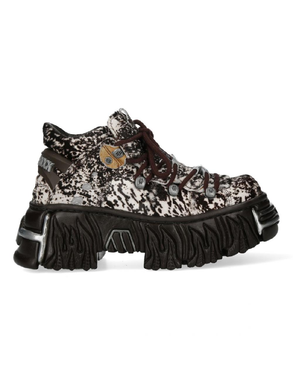 New Rock ANKLE BOOT FIRE WITH LACES M-WALL106N-C23