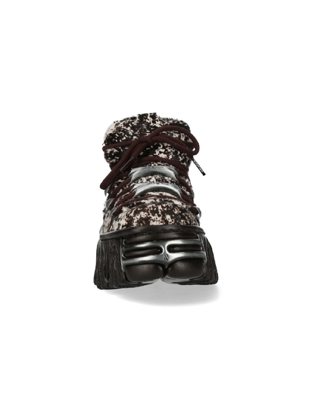 New Rock ANKLE BOOT FIRE WITH LACES M-WALL106N-C23