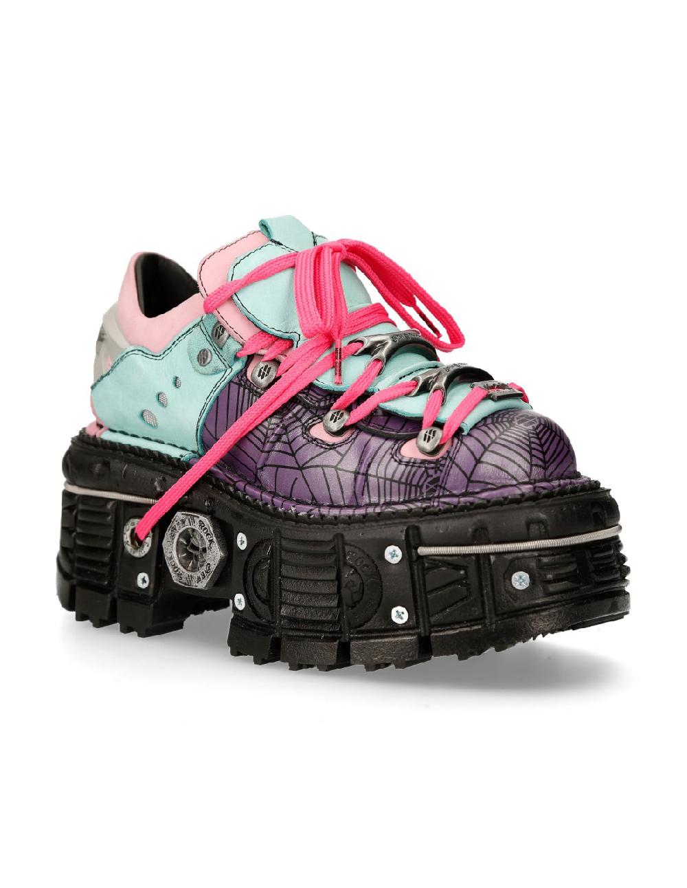 New Rock ANKLE BOOT IMPERFECT WITH LACES M-120-C6