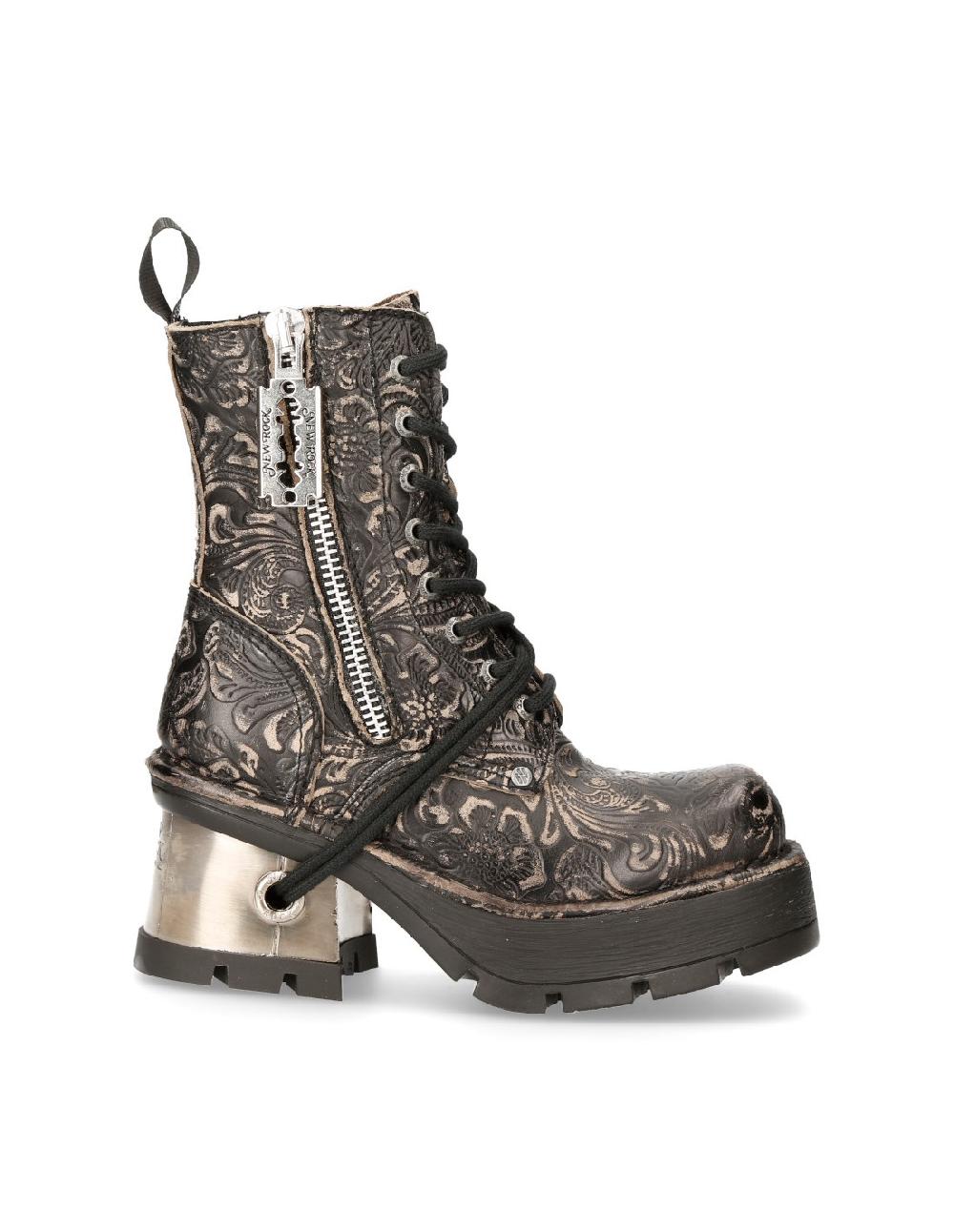 New Rock ANKLE BOOT METALLIC M-1045-C17