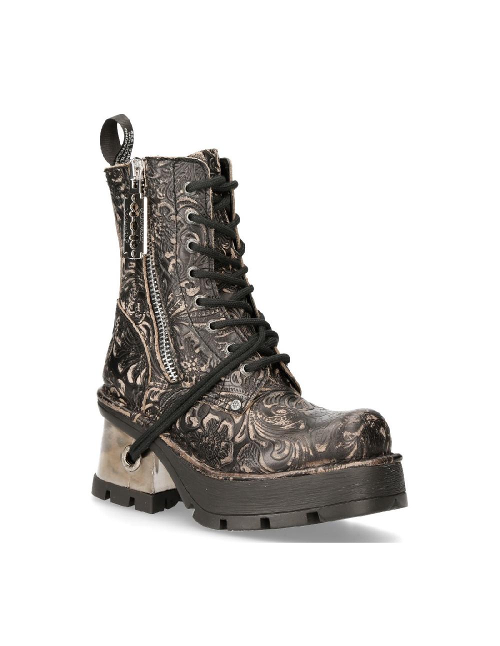 New Rock ANKLE BOOT METALLIC M-1045-C17