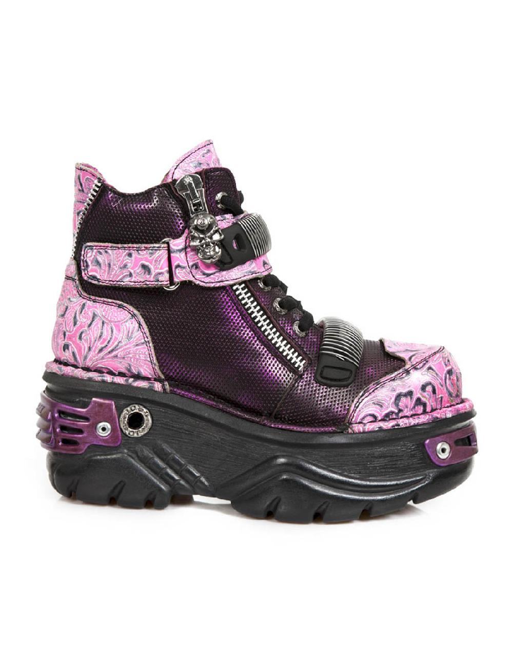 new rock ANKLE BOOT METALLIC M-1065-C5