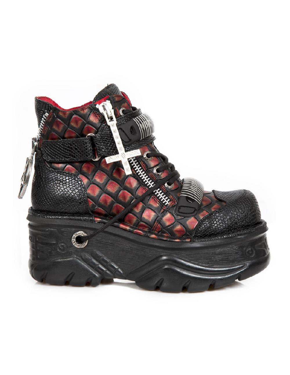 new rock ANKLE BOOT METALLIC M-1068-C2
