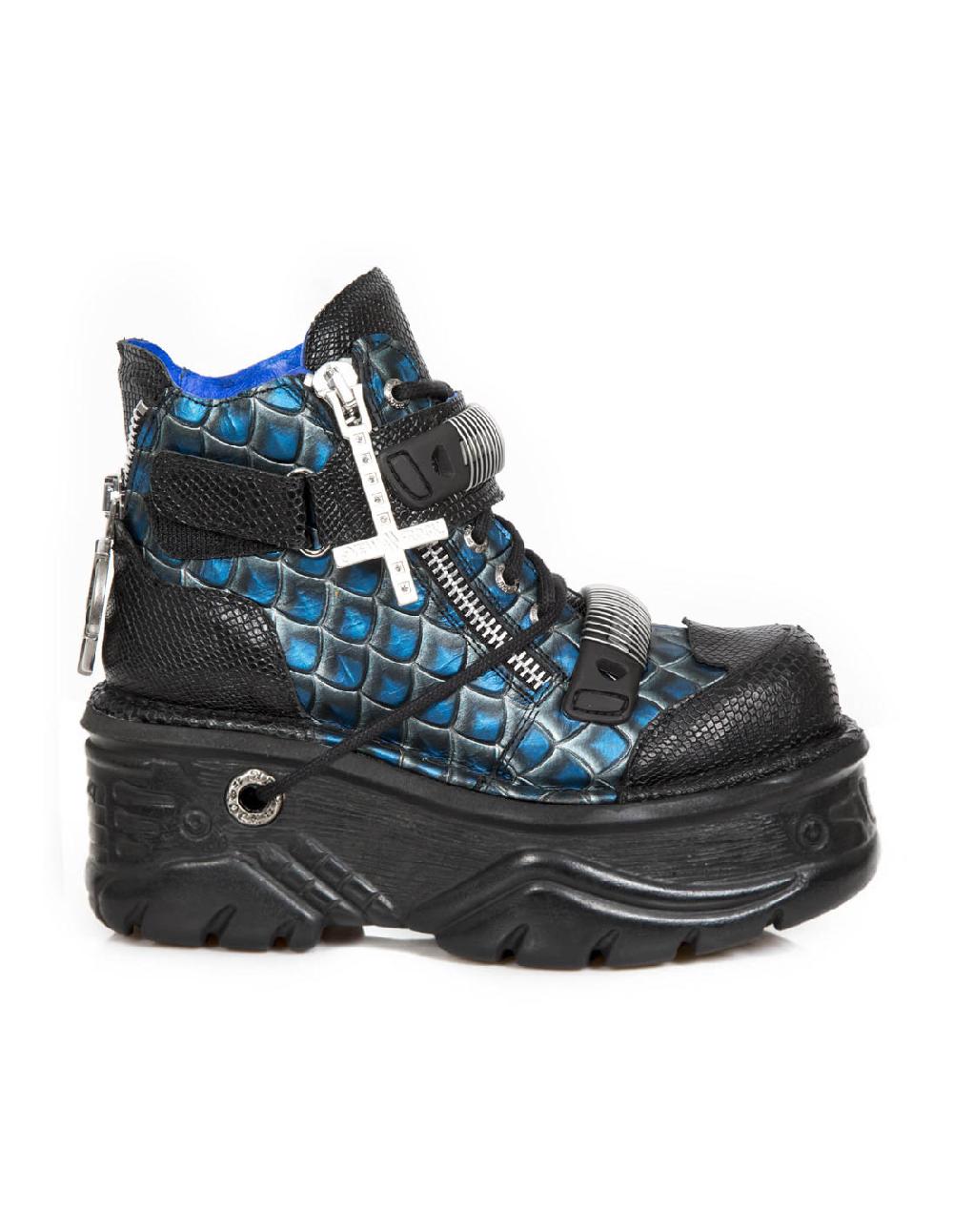 new rock ANKLE BOOT METALLIC M-1068-C3