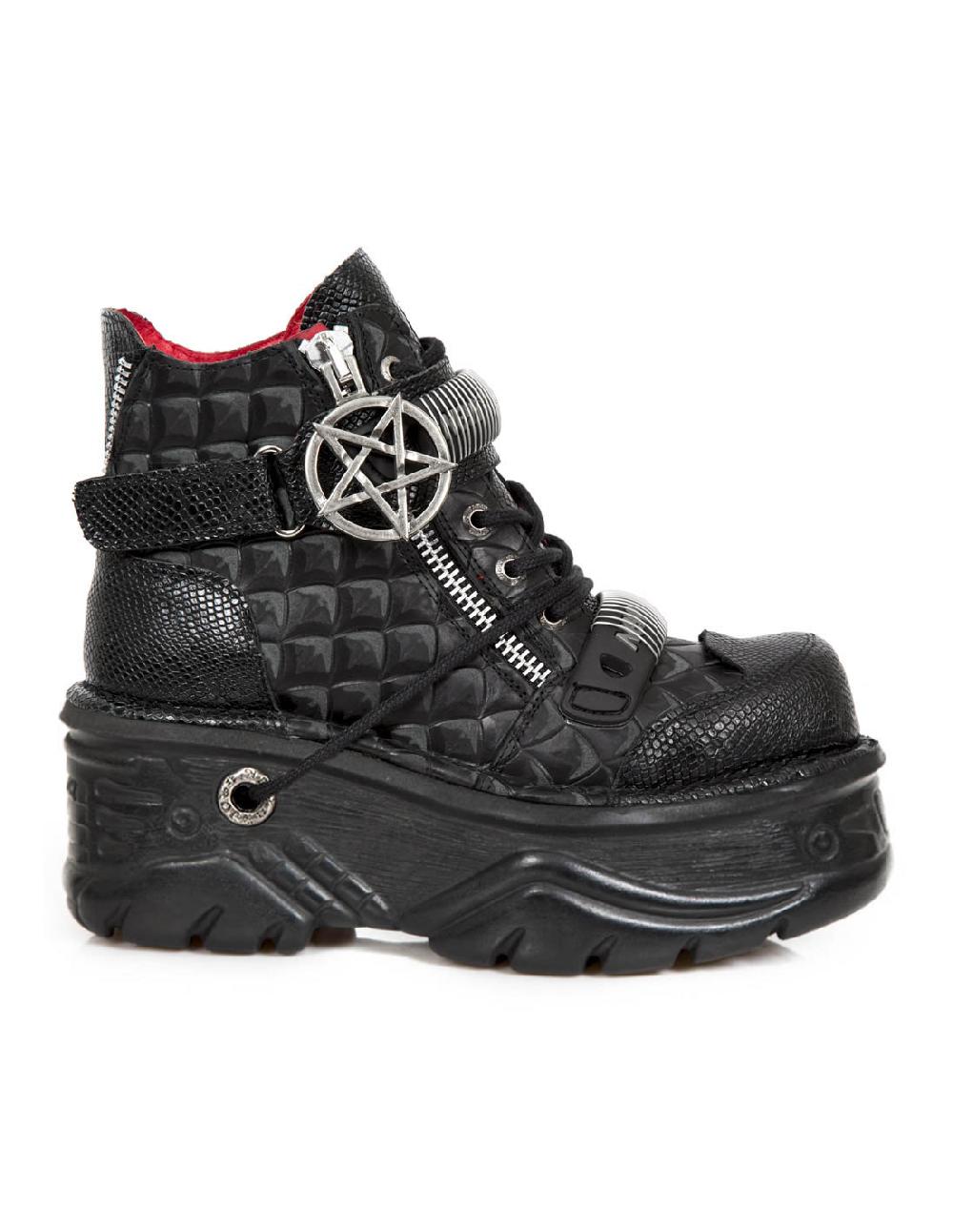 new rock ANKLE BOOT METALLIC M-1069-C2