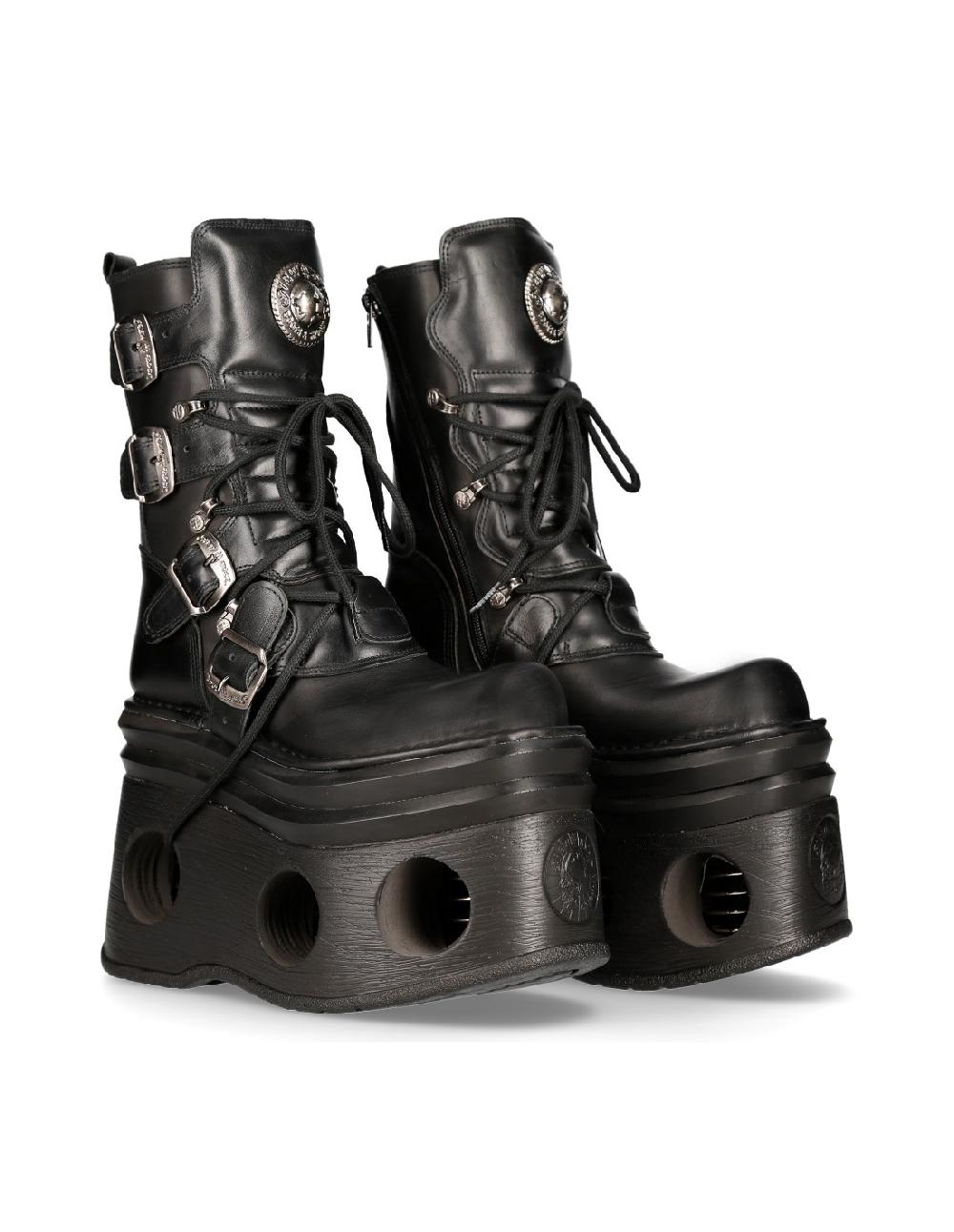 new rock ANKLE BOOT METALLIC M-373-S94