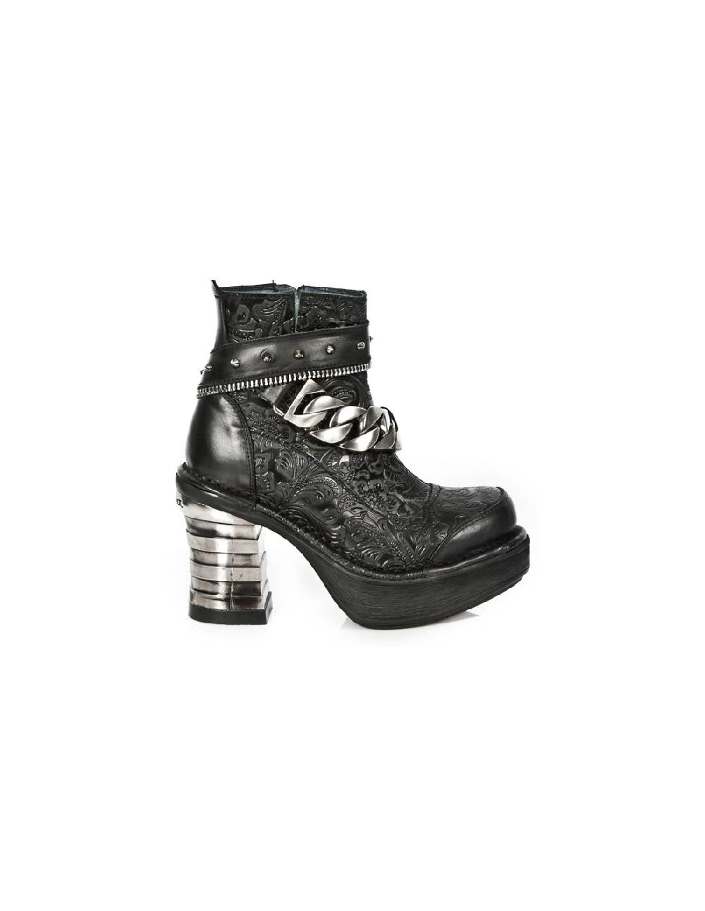 new rock ANKLE BOOT METALLIC M-8361-C1