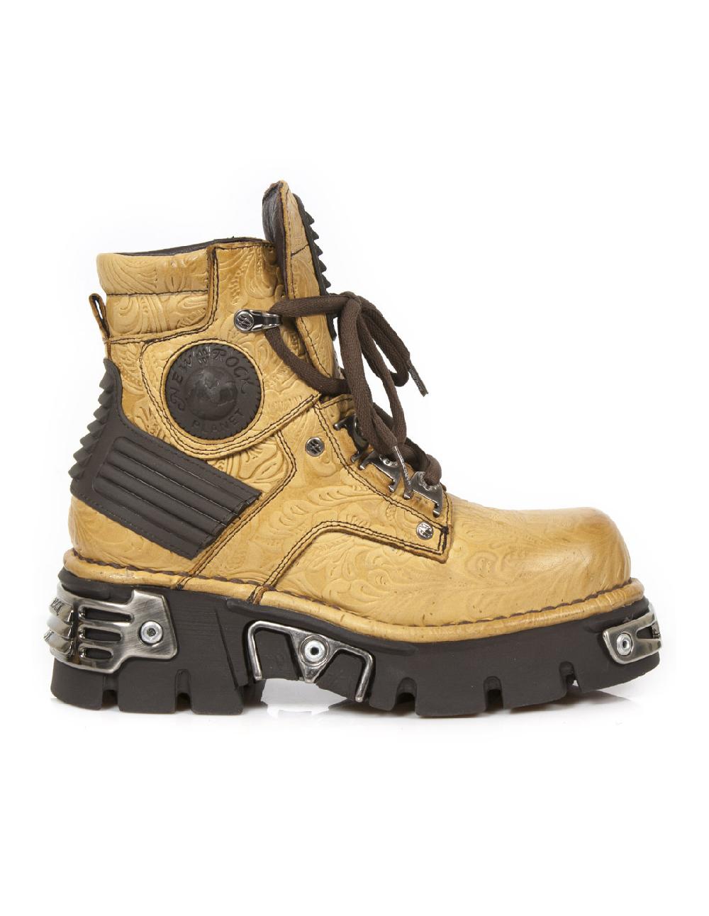 new rock ANKLE BOOT METALLIC M-924-C2