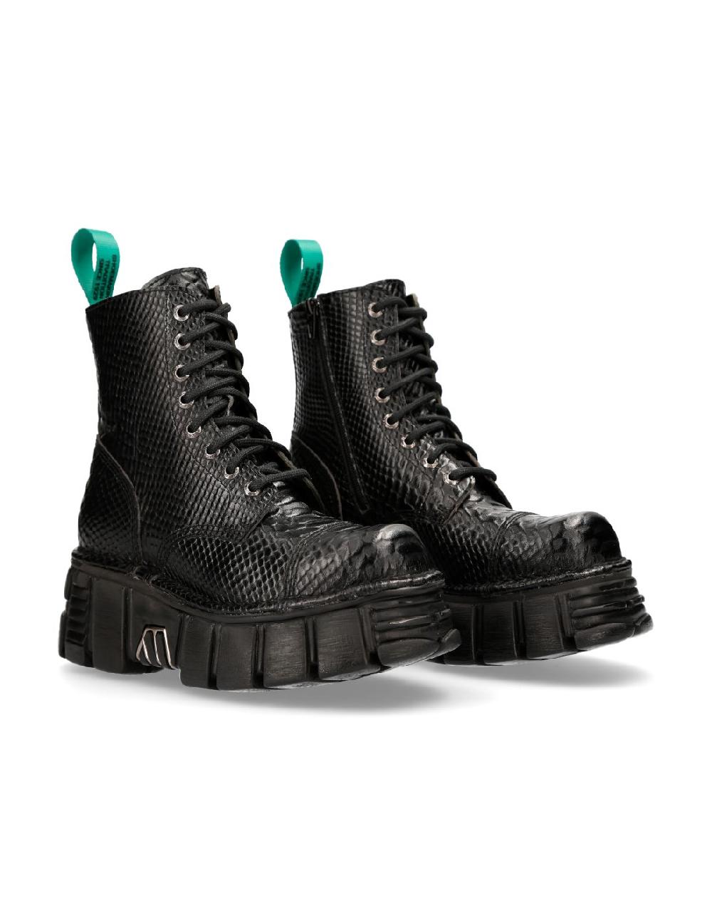 new rock ANKLE BOOT METALLIC M-MILI083C-V11