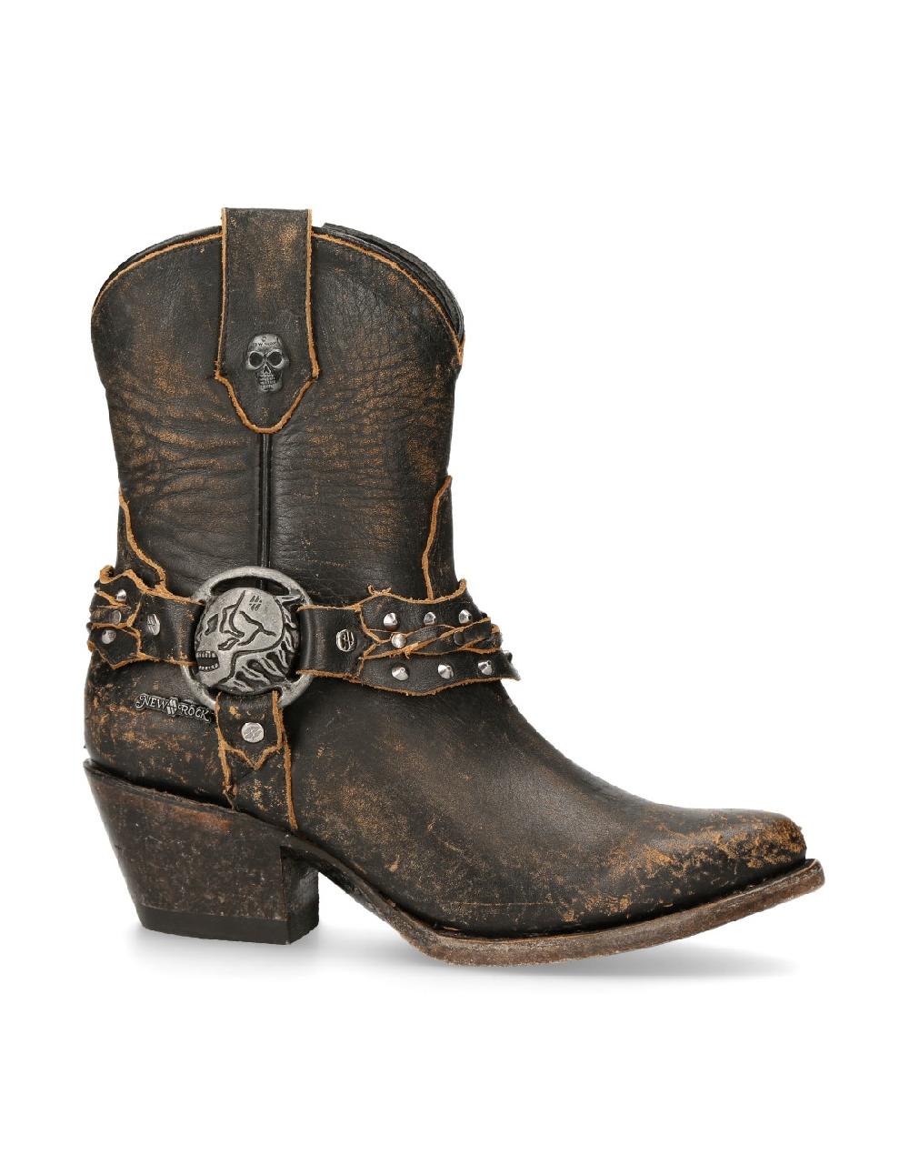 New Rock ANKLE BOOT MOKA SUELA M-WSTM005-S2