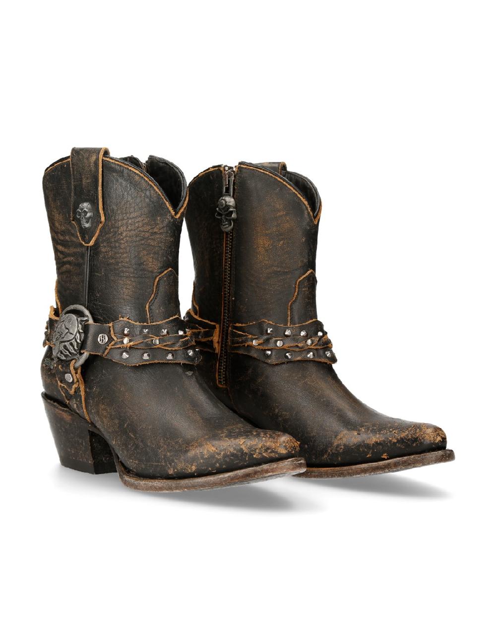 new rock ANKLE BOOT MOKA SUELA M-WSTM005-S2