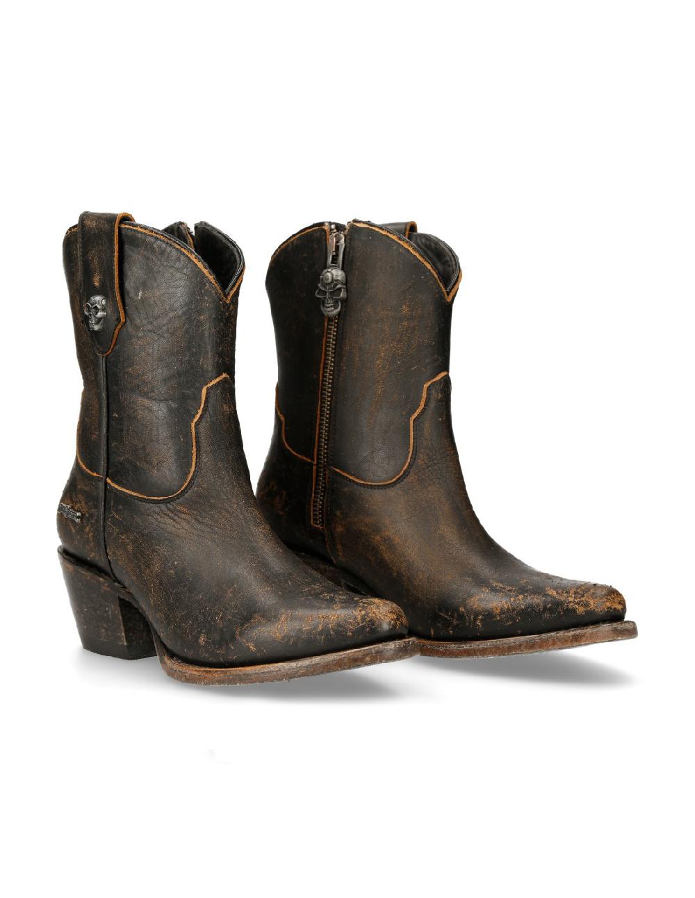 new rock ANKLE BOOT MOKA SUELA M-WSTM006-S2