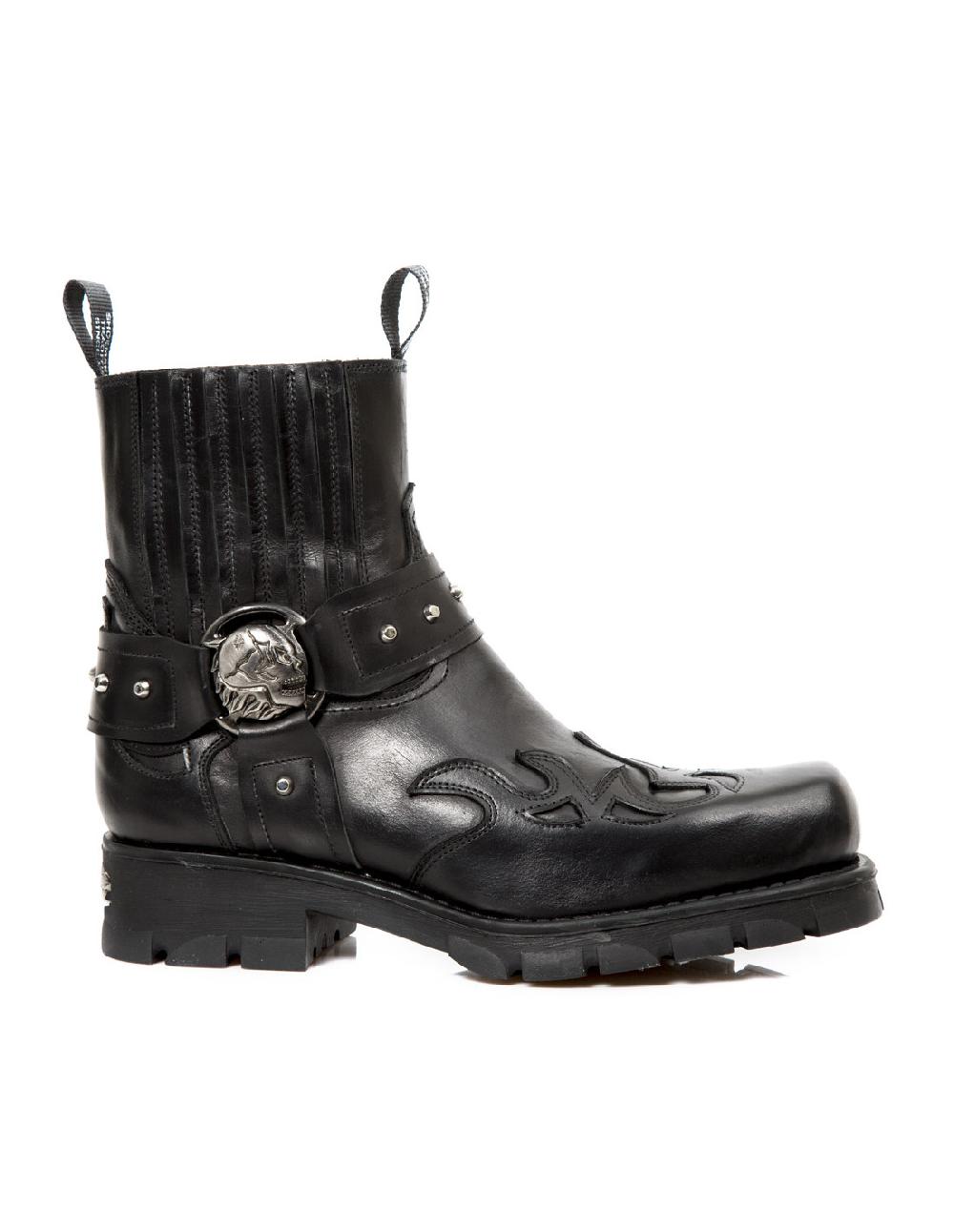 new rock ANKLE BOOT MOTORCYCLE M-7637-C2