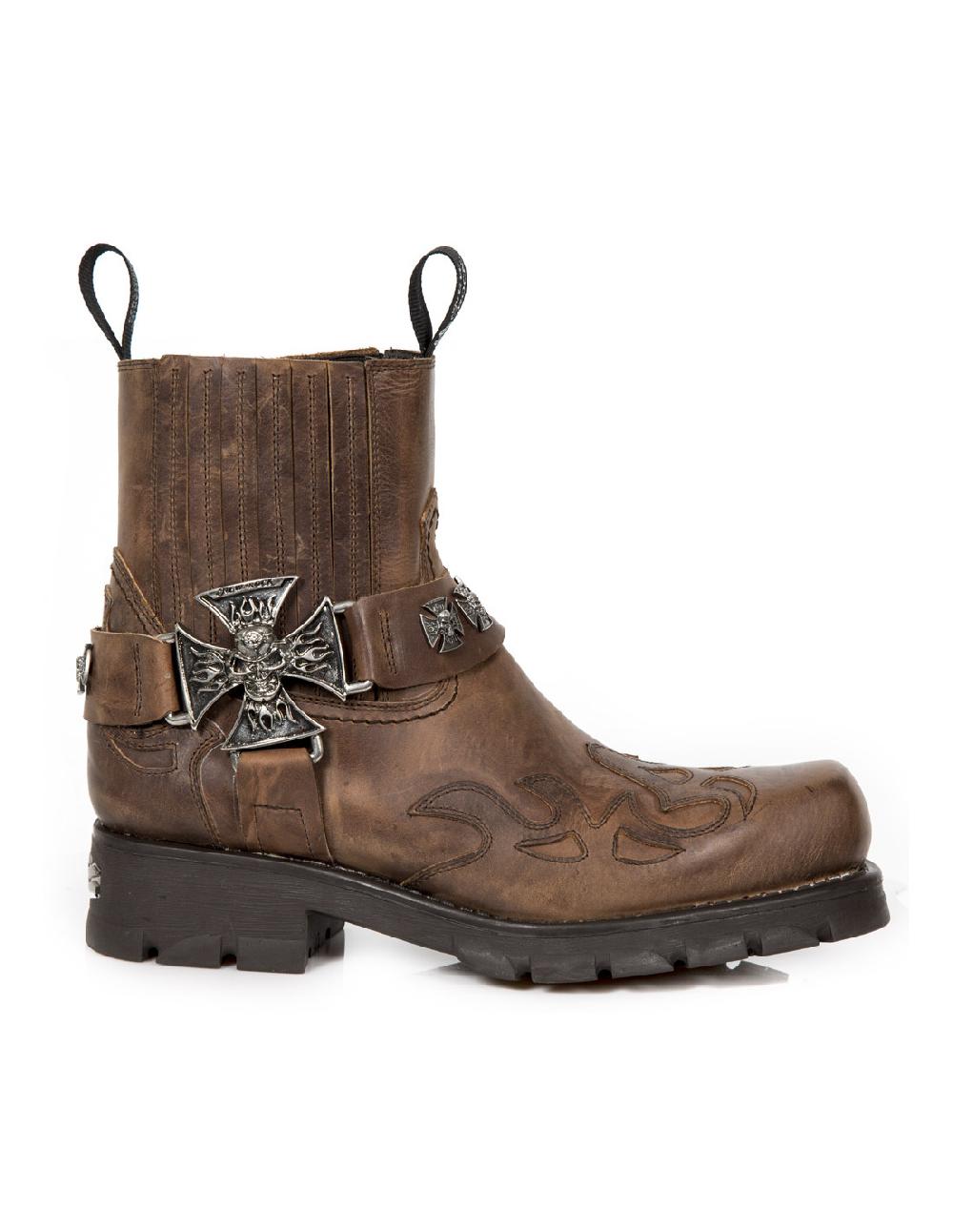 new rock ANKLE BOOT MOTORCYCLE M-7647-C2