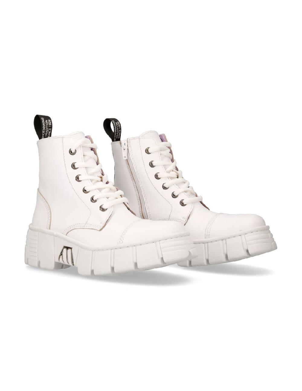 new rock ANKLE BOOT TOWER WITH LACES M-WALL005-C20