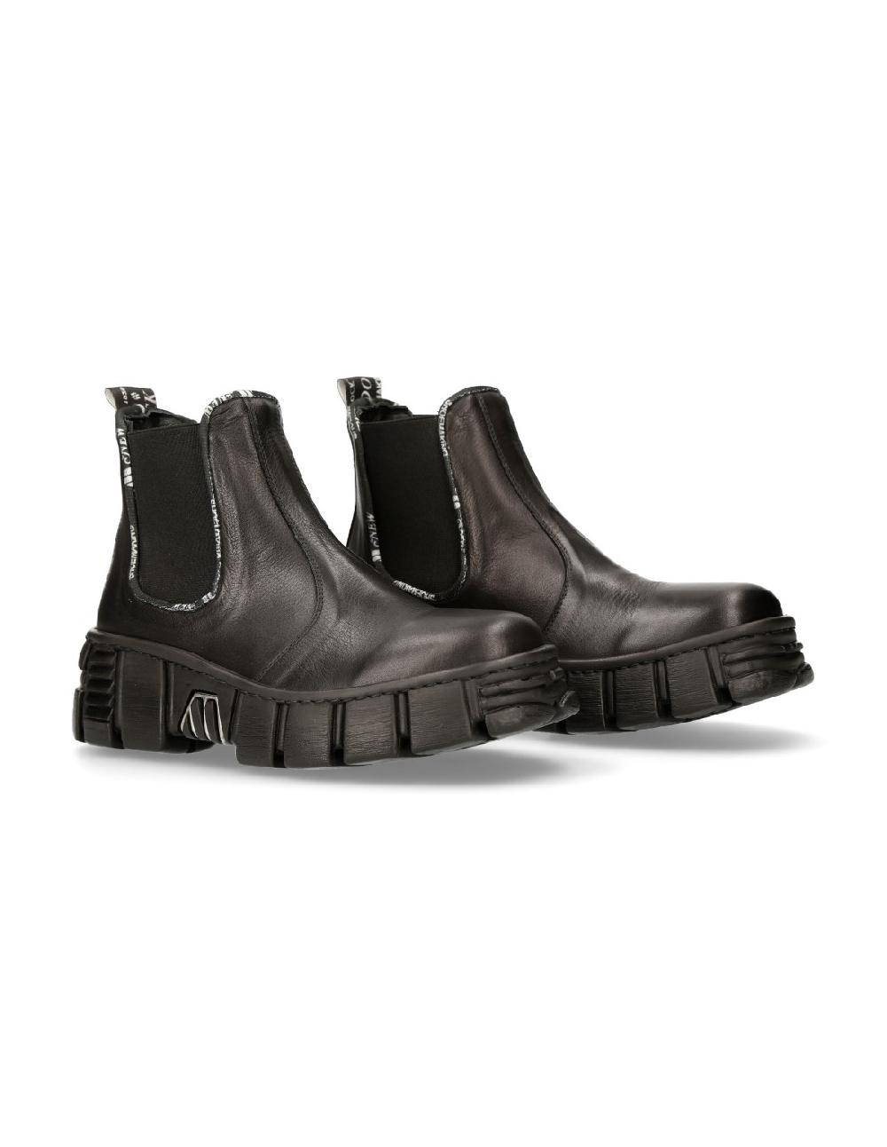 new rock ANKLE BOOT TOWER WITH LACES M-WALL021-C1