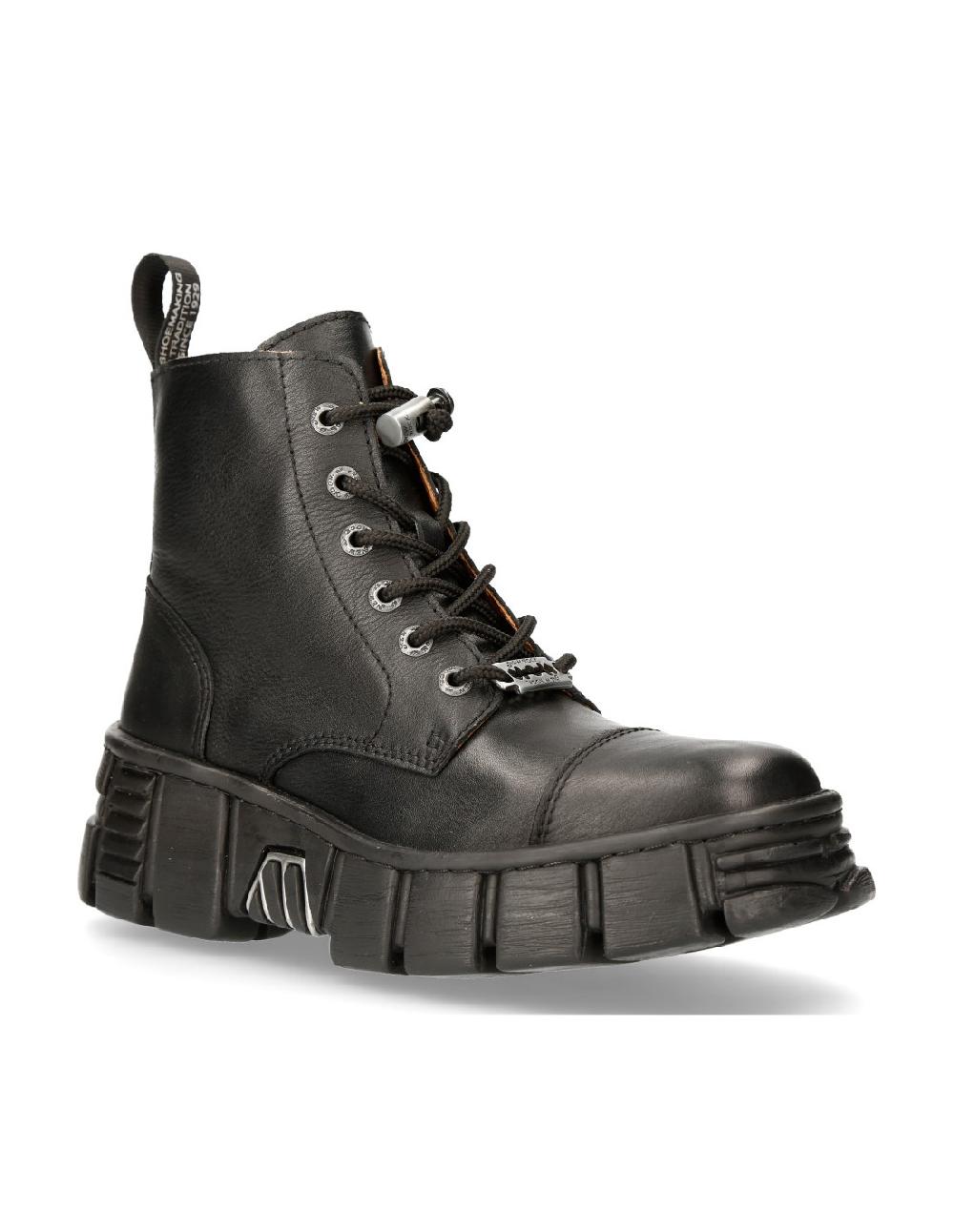 New Rock ANKLE BOOT TOWER WITH LACES M-WALL105-S1
