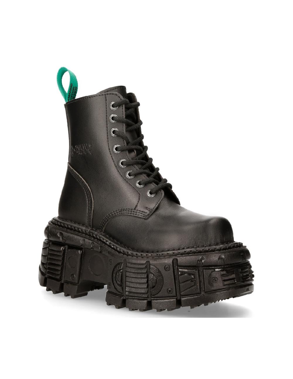 New Rock BLACK IMPERFECT WITH LACES M-MILI084N-V1