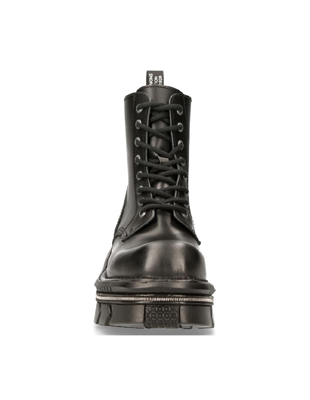 New Rock BLACK TECHNO WITH LACES M-MILI084N-S6