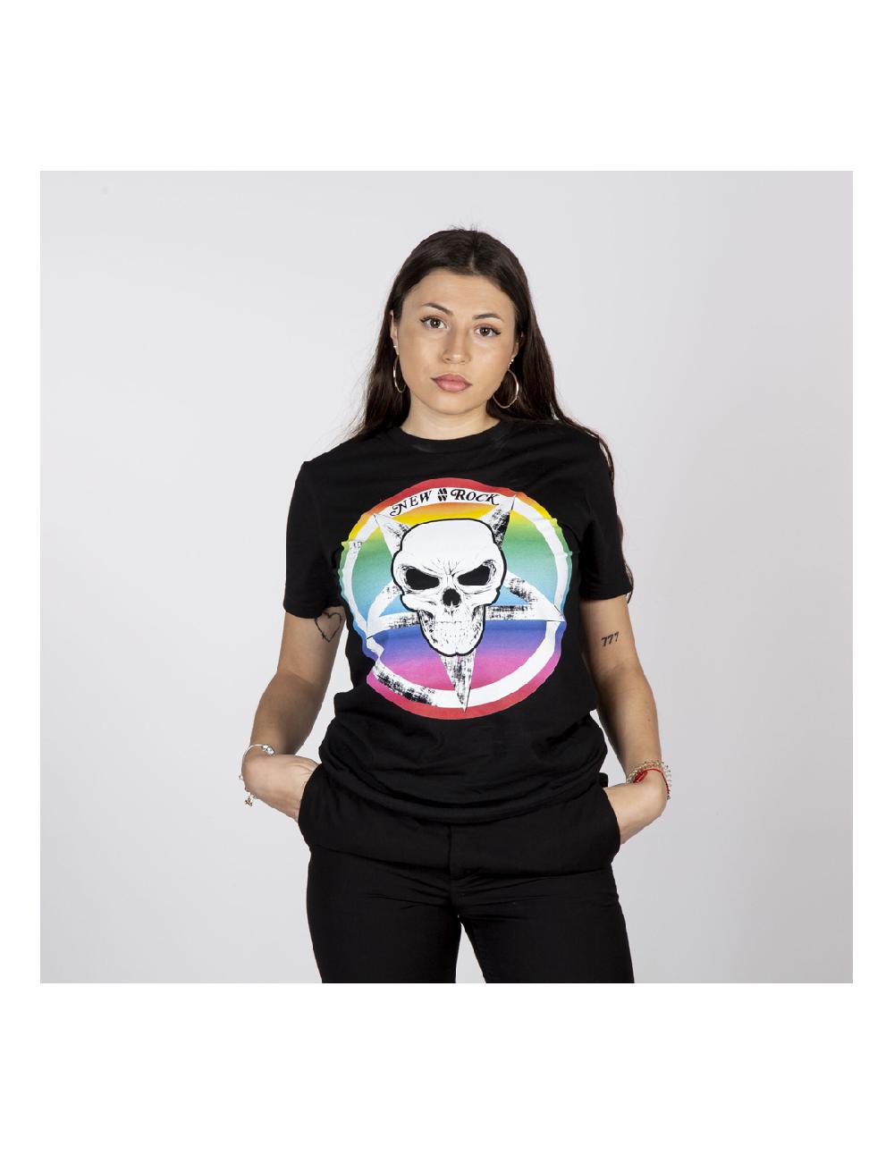 new rock BLACK W-TSHIRT23-S3