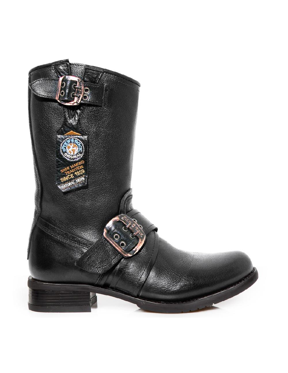 new rock BOOT BIKER M-GY08-C2